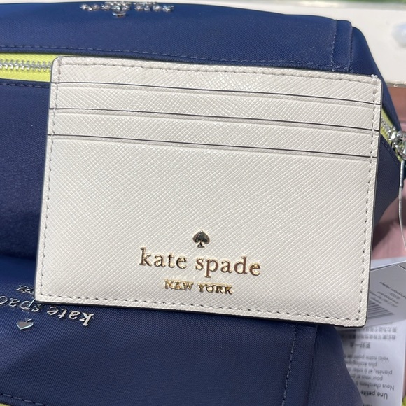 Kate Spade Madison Saffiano Leather Small Slim Card Holder
COLOR: Meringue 
NWT - Picture 5 of 16
